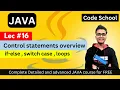 Control statements Overview in Java Java full course in hindi Java Tutorial