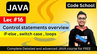 Control statements Overview in Java Java full course in hindi Java Tutorial