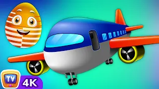Surprise Eggs Toys – Public Transport Vehicles for Kids | Aeroplane & more | ChuChu TV #ChuChuTV100M