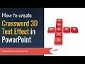 Create Crossword 3D Text Effect in PowerPoint