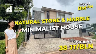natural stone u0026 marble minimalist house rumah cluster de latinos bahamas bsd