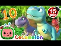 Download Lagu Let's Count Ten Little Dinos! 🦖 + MORE CoComelon Nursery Rhymes and Kids Songs 🎶🍉