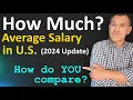 Average Salary in the U S - 2024 Update