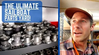 Epic Sailboat PARTS YARD! Checking Out The Lynden, WA Sailboat Wrecking Yard | Ep. 39 |