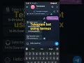 Telegram TTS Bot Edge-TTS Python Termux Unlimited free