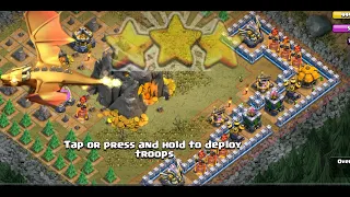 كيف تمسح مرحلة التنين في خريطة الغيلان في كلاش اوف كلانس بدون ملوك ودعم لتاون     دندنها