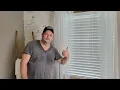 How to cut install and shorten Allen Roth cordless faux wood blinds take 2 the guest room