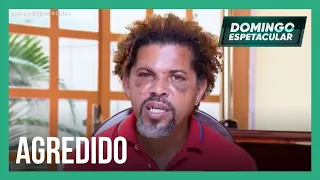 Morador em situação de rua agredido após ser flagrado com mulher casada dá entrevista à Record TV