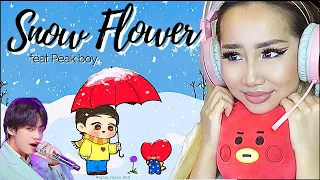 Download ROMANTIC CHRISTMAS! ❄️ BTS V 'SNOW FLOWER' (Feat. Peakboy) 💙  | REACTION/REVIEW MP3