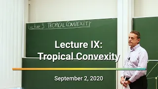 Tropical Geometry Lecture 9 Tropical Convexity Bernd Sturmfels 