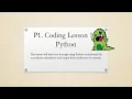 P1 Coding Lesson 1 Python Absolute Beginner Number String Grade 4 - Grade 10