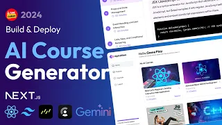 Build Full Stack AI Course Generator App With NextJs React TailwindCss Gemini Api Drizzle