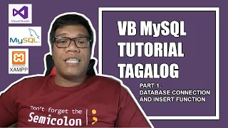 VB MySQL Tutorial Tagalog Database Connection and Insert Function