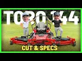 Reviewing the ENORMOUS Toro 144 Z-Master 7500-D Series Zero-Turn Mower - Cut Review Specs