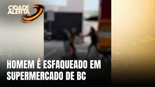 Homem de 43 anos é esfaqueado em supermercado de Balneário Camboriú