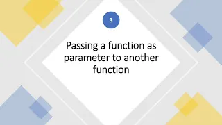 5 Functions are first class objects Functions in Python Python Lectures