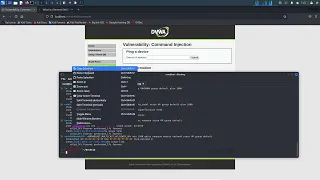 DVWA Reverse shell trough command line injection