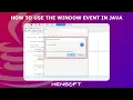 JavaFX Tutorial Window Event in Java For Beginners
