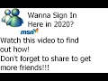 How to - Sign in MSN Messenger in 2020