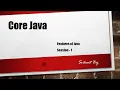 Features Of Java Part-1 Core Java