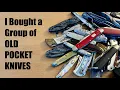 38 Old Pocket Knives for 70 A deal or not Unboxing knife - Remington Camillus