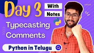 Day 3 Typecasting Comments Python Course in Telugu Vamsi Bhavani