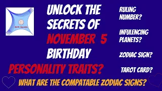 November 5 birt ay personality compatibility