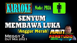 Download SENYUM MEMBAWA LUKA || Meggy Z || KARAOKE Nada PRIA MP3