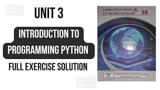 Unit 3 Introduction to Python Programming Class 10 Full Exercise Solution New Computer Syllabus 2026