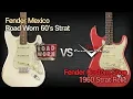 MusicForce Fender MX Road Worn 60 s Strat VS Fender CS 1960 Strat Relic Demo