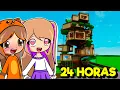 Download Lagu 24 HORAS en la CASA DEL ÁRBOL de Brookhaven con Mandarina en Roblox