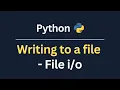 21 Writing to a file in Python Python Hands-on Exercises