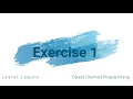 OOP - Exercise 1