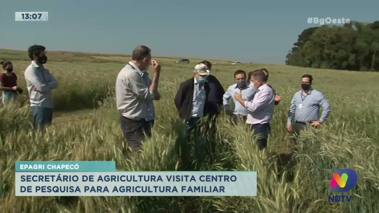 Secretário da Agricultura de SC visita o Cepaf da Epagri em Chapecó