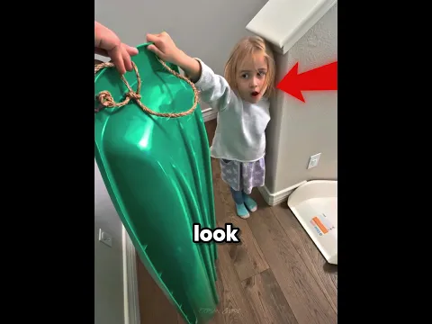 This Dad Turned the Stairs Into a Slide for His Daughter 🥹❤️ #shorts