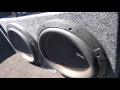 2 Memphis M6 12 Subwoofers PRX1500 Amplifier