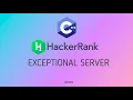 Exceptional Server Hackerrank C Solutions