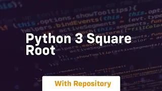 python 3 square root