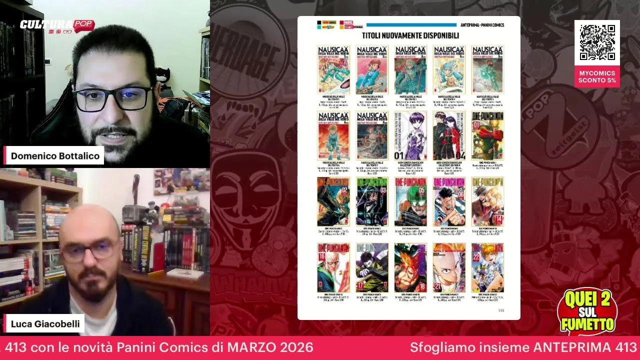 Anteprima di Sfogliamo insieme ANTEPRIMA 413 con le novità Panini Comics di MARZO 2026