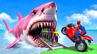 GTA 5- THAT WAS BRUTAL! SPIDER-MAN WITH A BASEBALL BAT vs SUPERHEROES! (Euphoria Physics) #2