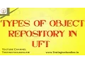 TYPES OF OBJECT REPOSITORY IN UFT object repository in qtp