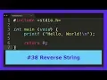 C Tutorial - Reverse String