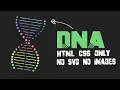 DNA Animation HTML and CSS NO SVG NO JAVASCRIPT NO IMAGES