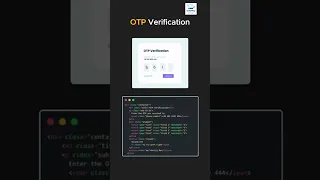 OTP verification using html css and javascript