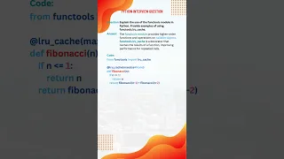 functools module in using functools lru - cache