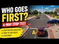 Who Goes First at a 4-Way Stop DMV Right-of-Way Question