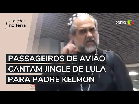 Download MP3 Passageiros de voo com Padre Kelmon fazem coro com jingle de Lula
