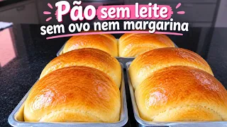 🥖NÃO VAI LEITE, OVO NEM MARGARINA! O PÃO FICA INCRIVELMENTE FOFINHO🍞