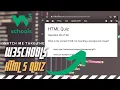 Watch me take the W3SCHOOLS html quiz W3SCHOOLS quiz Programming Quiz
