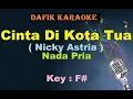 Download Lagu Cinta Di Kota Tua (Karaoke) Nicky Astria Nada Pria / Cowok Male Key F#
